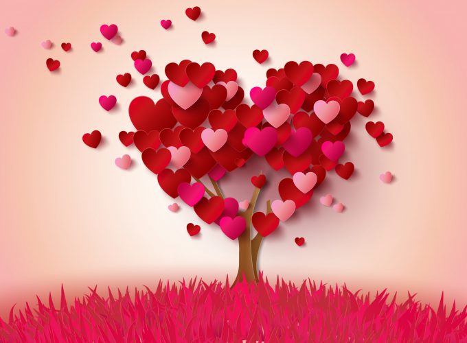 Stock Images love image, heart, tree, 4k, Stock Images 123361240